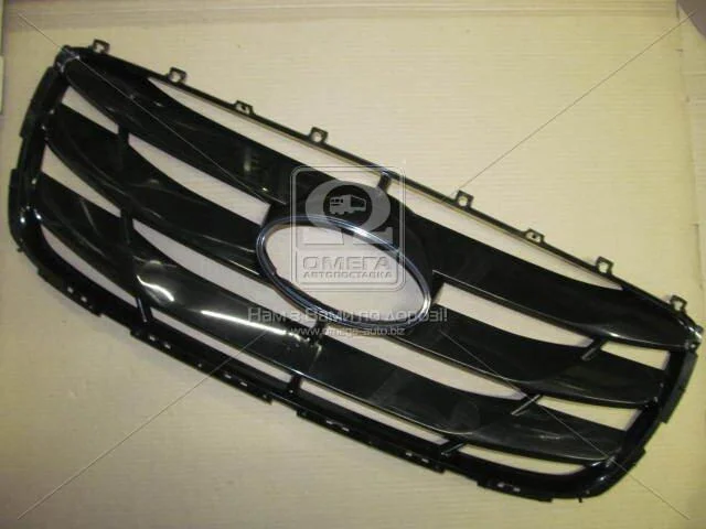 <strong>Решітка радіатора HYUN SANTA FE 09- (вир-во Mobis) Hyundai/Kia/Mobis 865612B700 (фото 1)</strong>
