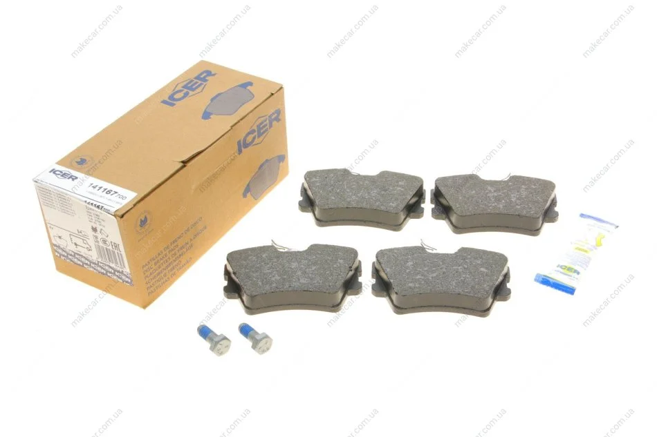 <strong>Комплект гальмівних колодок (дискових) ICER 141167-700 (фото 1)</strong>