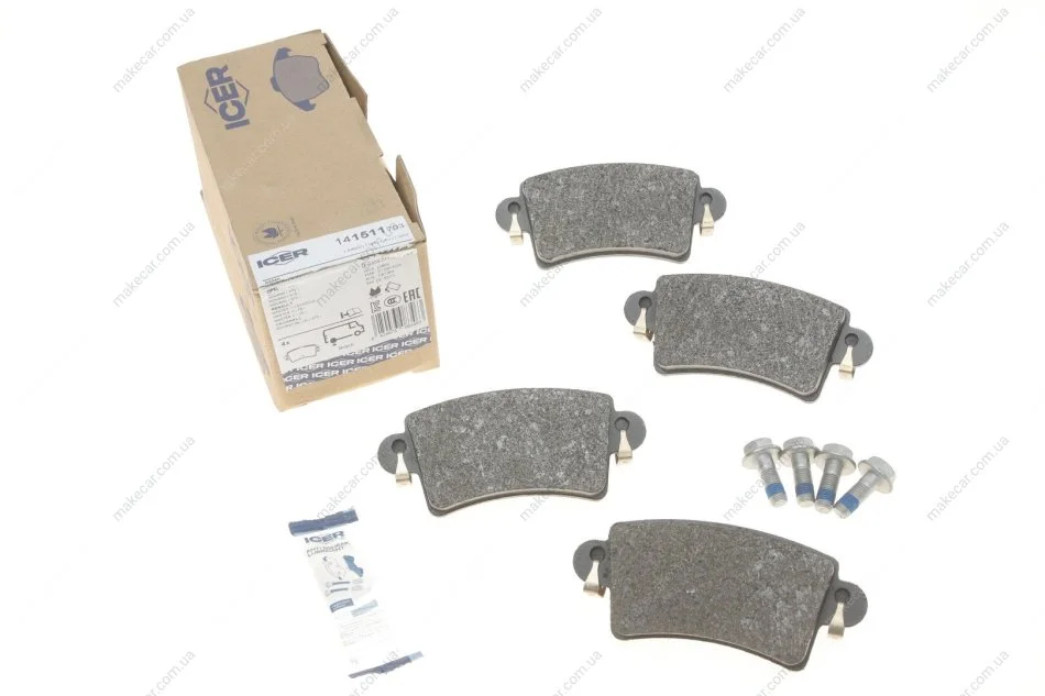 <strong>Комплект гальмівних колодок (дискових) ICER 141511-703 (фото 1)</strong>