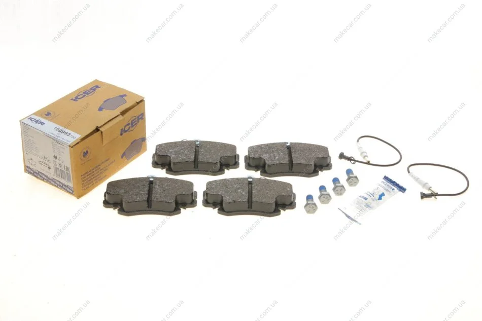 <strong>Комплект гальмівних колодок (дискових) ICER 180993-700 (фото 1)</strong>