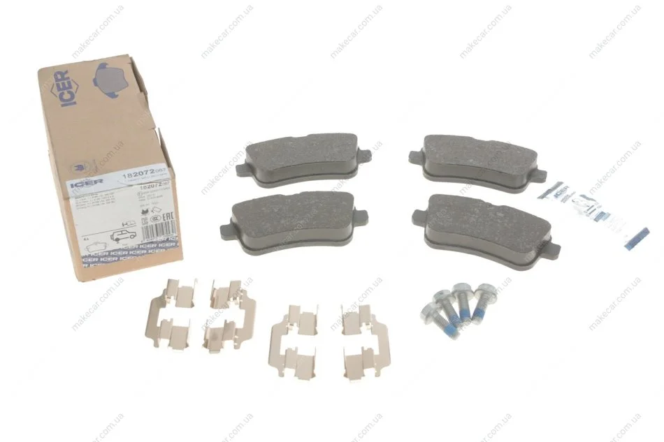 <strong>Комплект гальмівних колодок (дискових) ICER 182072-067 (фото 1)</strong>