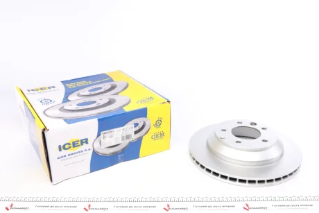 Диск гальмівний для Audi, Porsche, Volkswagen ICER 78BD3328-2 фото товару