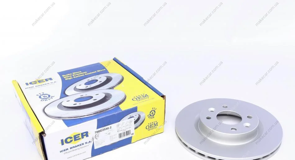 <strong>Диск гальмівний ICER 78BD3550-2 (фото 1)</strong>