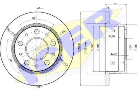 Купити Диск гальмівний ICER 78BD4696-1 за низькою ціною в Україні (фото 1)