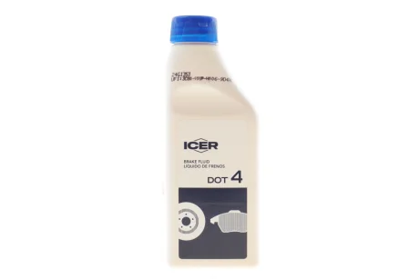Рідина гальмівна DOT 4 (0,25L) для ICER 950005 фото товару