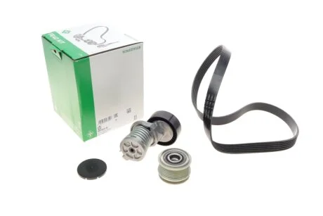 Комплект ременя генератора для Seat, Skoda, Audi, Volkswagen, Peugeot INA 529 0475 20 фото товару