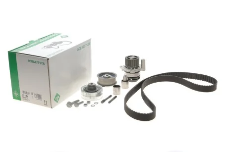 Комплект пасу ГРМ з насосом для Audi, Volkswagen, Skoda, Seat INA 530 0082 30 фото товару