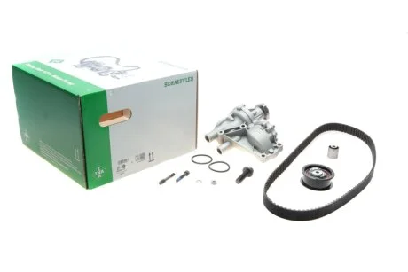 Водяний насос + комплект зубчатого ременя для Volkswagen, Seat, Ford INA 530 0377 32 фото товару