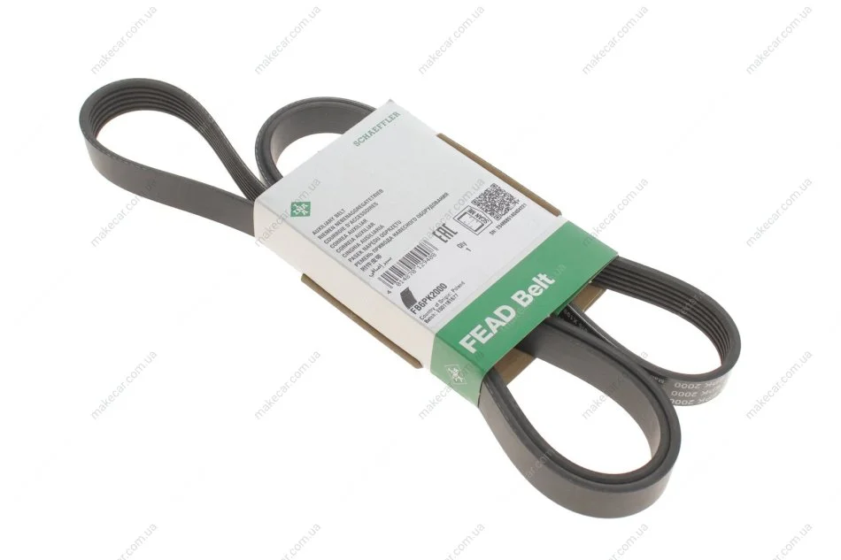 <strong>Ремінь генератора поліклиновий INA FB 6PK2000 (фото 1)</strong>