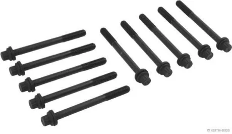 Комплект болтів з головкою системи TORX з чорного металу для JAKOPARTS J1285007 фото товару