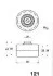 <strong>PEUGEOT Натяжной ролик 605 2,0 16V /XU10J2TE/ 94- JAPANPARTS BE-121 (фото 2)</strong>