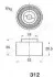 <strong>MAZDA Натяжной ролик 626 92- JAPANPARTS BE-312 (фото 2)</strong>