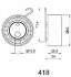 <strong>OPEL Ролик натяж.1,7CDTI/DTI Astra Combo Meriva,Corsa JAPANPARTS BE-418 (фото 2)</strong>