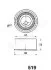 <strong>MITSUBISHI Натяжной ролик Galant 92-, Outlander 2.0 03- JAPANPARTS BE-519 (фото 2)</strong>