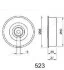 <strong>MITSUBISHI Натяжной ролик Carisma 95-, Lancer 95-, VOLVO S40 JAPANPARTS BE-523 (фото 2)</strong>