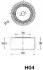 <strong>HYUNDAI Натяжной ролик Coupe,Tucson, Kia Cerato,Carens 1.8-2.0 16V 60 X 28.5 мм JAPANPARTS BE-H04 (фото 2)</strong>