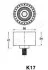 <strong>KIA Ролик натяжной Carnival 2,9TD/CRD 99-. JAPANPARTS BE-K17 (фото 2)</strong>