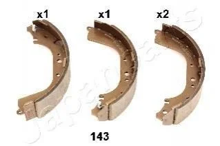 <strong>Торм.колодки бараб.задние Nissan Patrol 2.8TD 88- JAPANPARTS GF-143AF (фото 1)</strong>