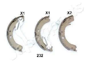 TOYOTA Колодки ручного тормоза Corolla 02- для Toyota JAPANPARTS GF-232AF фото товару