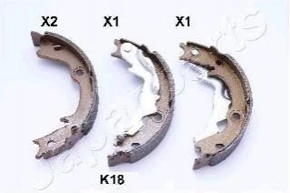 <strong>HYUNDAI Тормозные щеки Accent -10, KIA Rio 05- JAPANPARTS GF-K18AF (фото 1)</strong>