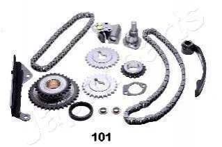 NISSAN К-т цепи (полный) привода ГРМ Almera,Sunny 1.4,1.6 90- для Nissan JAPANPARTS KDK-101 фото товару