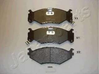 <strong>Тормозные колодки пер. CHRYSLER Voyager 90 -99 JAPANPARTS PA-060AF (фото 1)</strong>