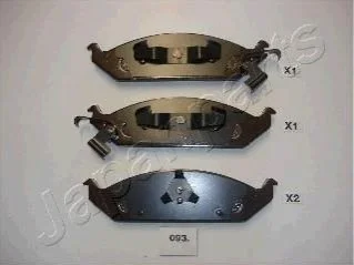 <strong>Томозные колодки пер. CHRYSLER STRATUS -01 JAPANPARTS PA-093AF (фото 1)</strong>
