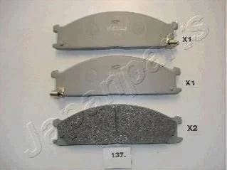 NISSAN К-т тормозных колодок передн.Urvan 2.5D для Nissan JAPANPARTS PA-137AF фото товару