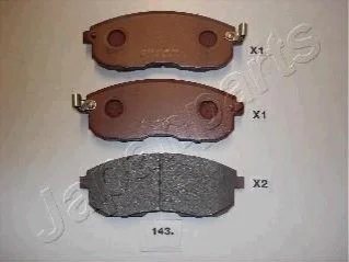 NISSAN Тормозные колодки передн.Tiida 04-,Juke 14-,Maxima QX для Nissan JAPANPARTS PA-143AF фото товару