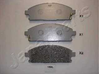 <strong>NISSAN Тормозные колодки передн. X-Trail 01- JAPANPARTS PA-154AF (фото 1)</strong>