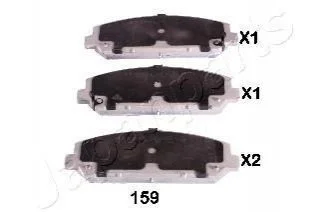 NISSAN Тормозные колодки передн. INFINITI QX56 5,5 12- для Infiniti JAPANPARTS PA-159AF фото товару