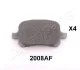 <strong>TOYOTA гальмівні колодки передн.Camry 96- JAPANPARTS PA-2008AF (фото 1)</strong>