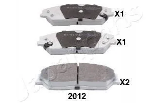 <strong>TOYOTA Колодки торм. передние Camry 2,5-3,5 11- JAPANPARTS PA-2012AF (фото 1)</strong>