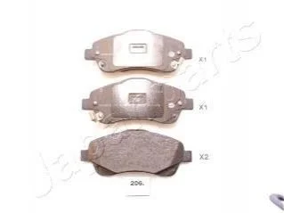 TOYOTA Тормозные колодки передн.Avensis 03- для JAPANPARTS PA-206AF фото товару