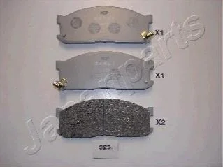 <strong>MAZDA Колодки тормозные передние E2200, ASIA МОТ. Hi-Topic 2.7D 05.93-12.98 JAPANPARTS PA-325AF (фото 1)</strong>