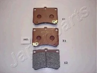 <strong>MAZDA гальмівні колодки дискові 323 89-94 1,8 16V JAPANPARTS PA-342AF (фото 1)</strong>