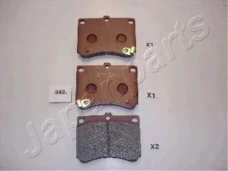 MAZDA гальмівні колодки дискові 323 89-94 1,8 16V для MG, Mazda, Ford JAPANPARTS PA-342AF фото товару