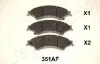 <strong>FORD Тормозн.колодки передн.Ranger 11- JAPANPARTS PA-351AF (фото 1)</strong>