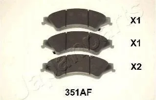 FORD Тормозн.колодки передн.Ranger 11- для JAPANPARTS PA-351AF фото товару