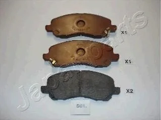 <strong>MITSUBISHI Тормозные колодки передн.Galant VI,Lancer 03-,Space Runner,Chrysler JAPANPARTS PA-501AF (фото 1)</strong>