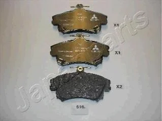 <strong>MITSUBISHI Тормозные колодки передние Carisma,Colt 95-,Volvo JAPANPARTS PA-516AF (фото 1)</strong>