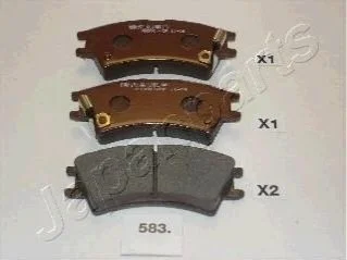 <strong>HYUNDAI Тормозные колодки Atos 98- JAPANPARTS PA-583AF (фото 1)</strong>
