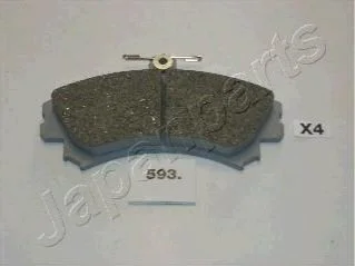<strong>MITSUBISHI Тормозные колодки передн.Colt VI,Space Star,Carisma 1.6-1.8 95-,Smart Forfour 04- JAPANPARTS PA-593AF (фото 1)</strong>