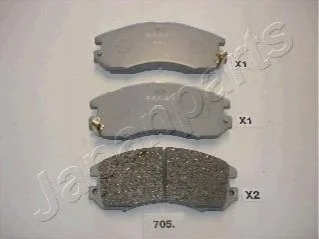 SUBARU Тормозные колодки передн.Subaru Impreza,Legacy для Subaru JAPANPARTS PA-705AF фото товару