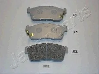 SUZUKI Тормозные колодки передн. Ignis 03-,Daihatsu Sirion, Charade для Mitsubishi, Peugeot, Citroen JAPANPARTS PA-809AF фото товару