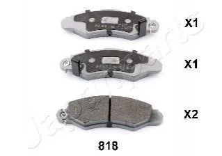 <strong>SUZUKI Тормозные колодки передн. Swift 98- JAPANPARTS PA-818AF (фото 1)</strong>