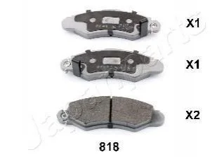 SUZUKI Тормозные колодки передн. Swift 98- для Suzuki, Subaru JAPANPARTS PA-818AF фото товару