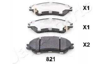 <strong>SUZUKI Колодки торм. передние SX4 S-Cross, Vitara, 1,4-1,6 13- JAPANPARTS PA-821AF (фото 1)</strong>