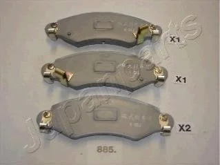 <strong>SUZUKI тормозные колодки пер. Ignis 03-, Wagon R+ 00-, OPEL Agila 00- JAPANPARTS PA-885AF (фото 1)</strong>