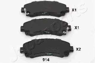 <strong>ISUZU Колодки торм. передн.D-Max I,II JAPANPARTS PA-914AF (фото 1)</strong>